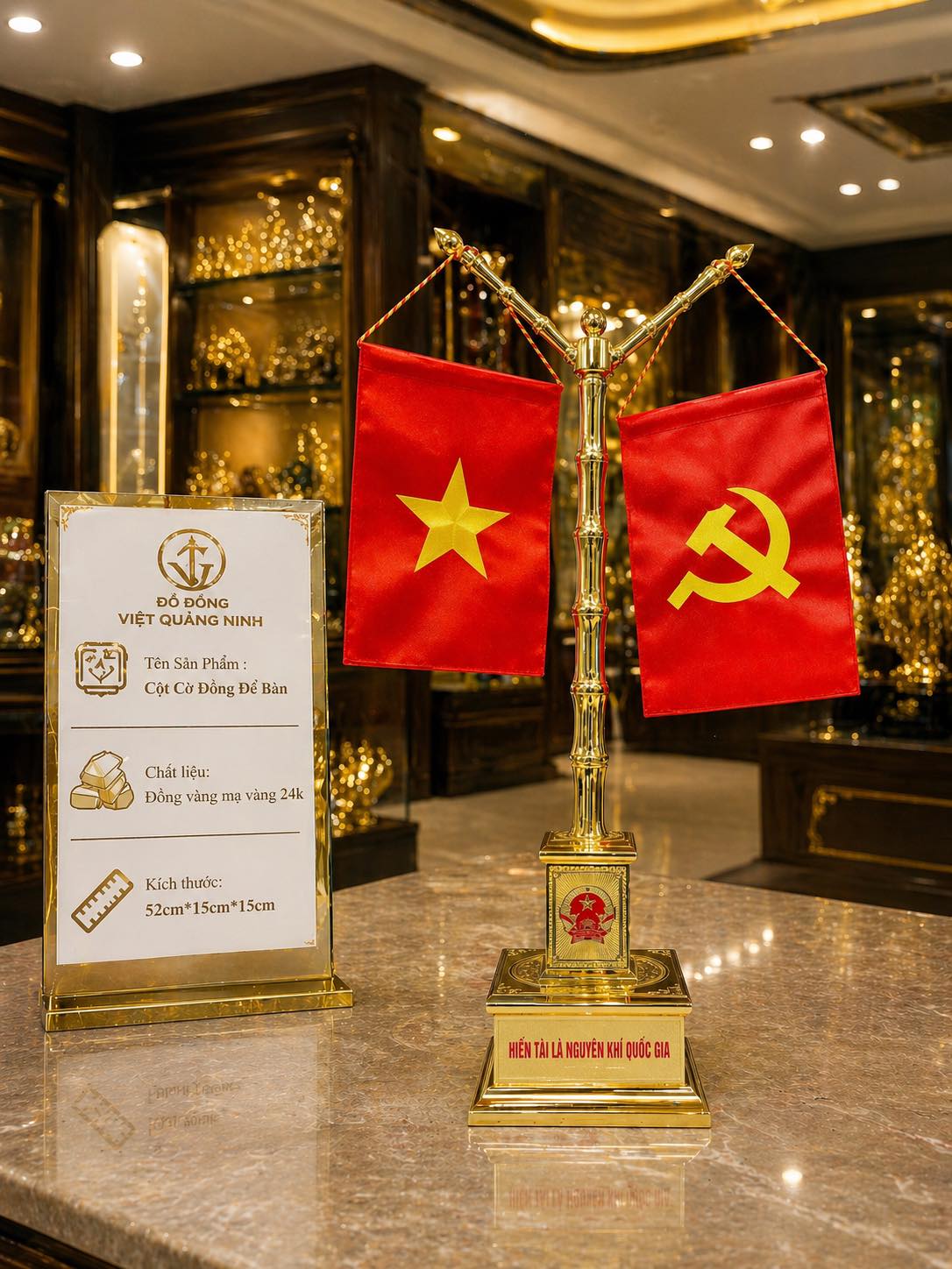 Biển Chức Danh - Cột Cờ Để Bàn