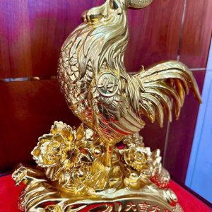 Tượng Gà Trống Dát Vàng